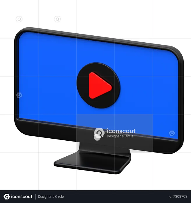 Monitor  3D Icon