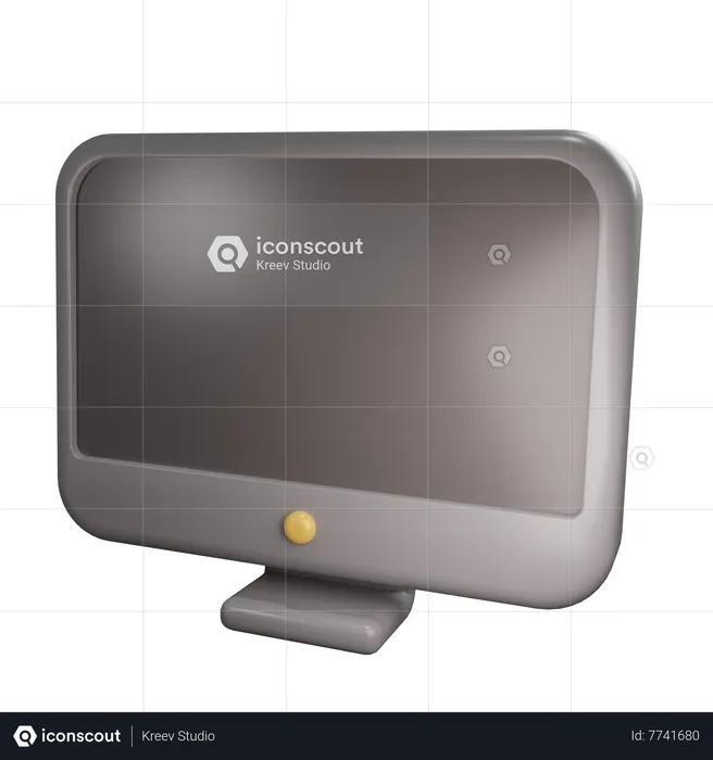 Monitor  3D Icon