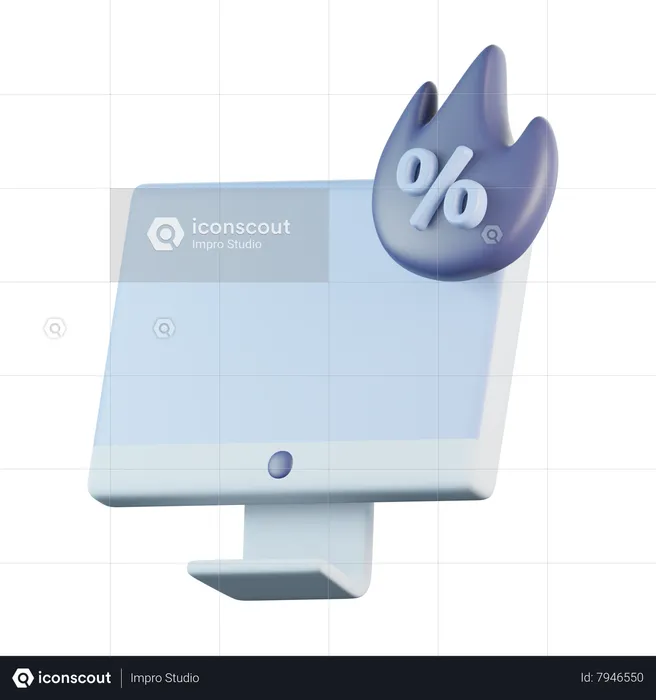 Monitor Hot Sale  3D Icon