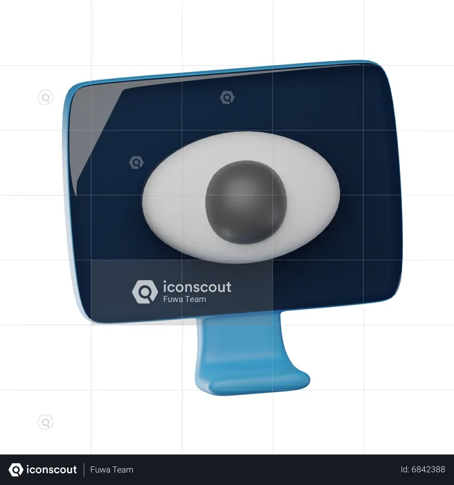 Monitoreo ocular  3D Icon