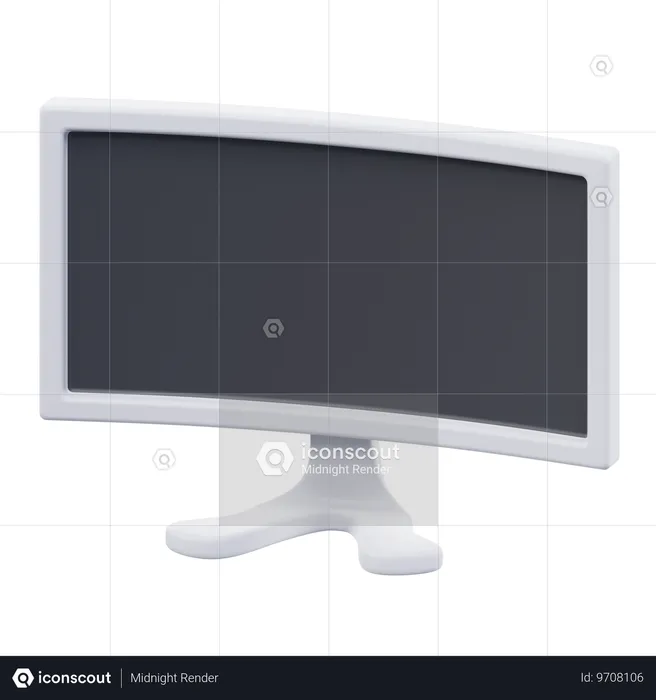 モニター  3D Icon