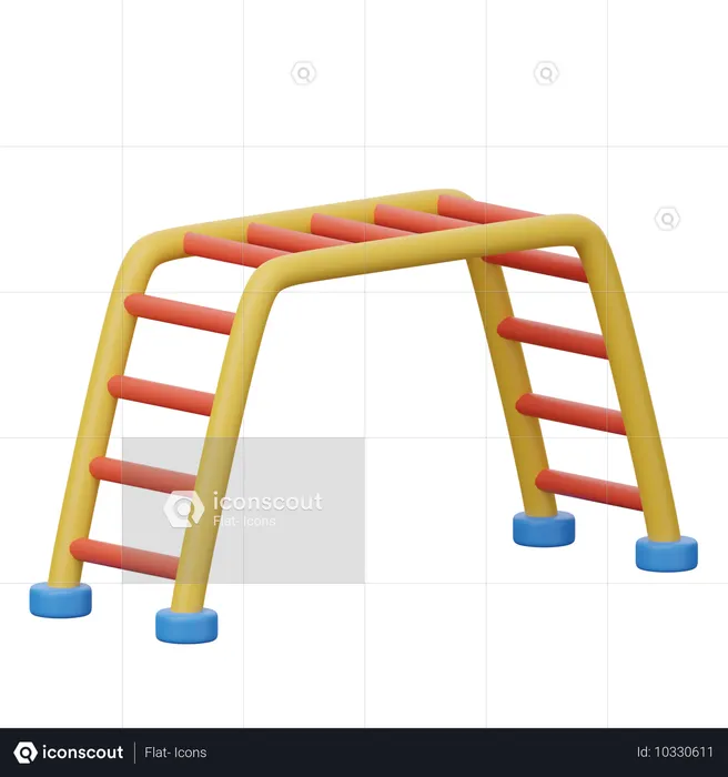 Monkey bars  3D Icon