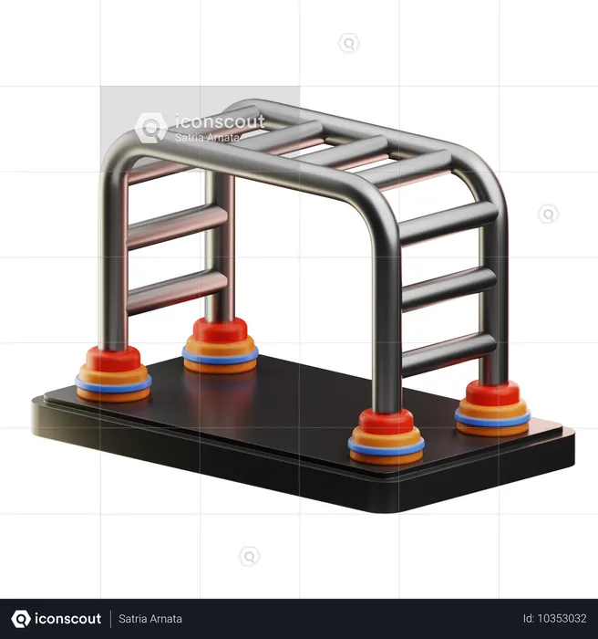Monkey bars  3D Icon