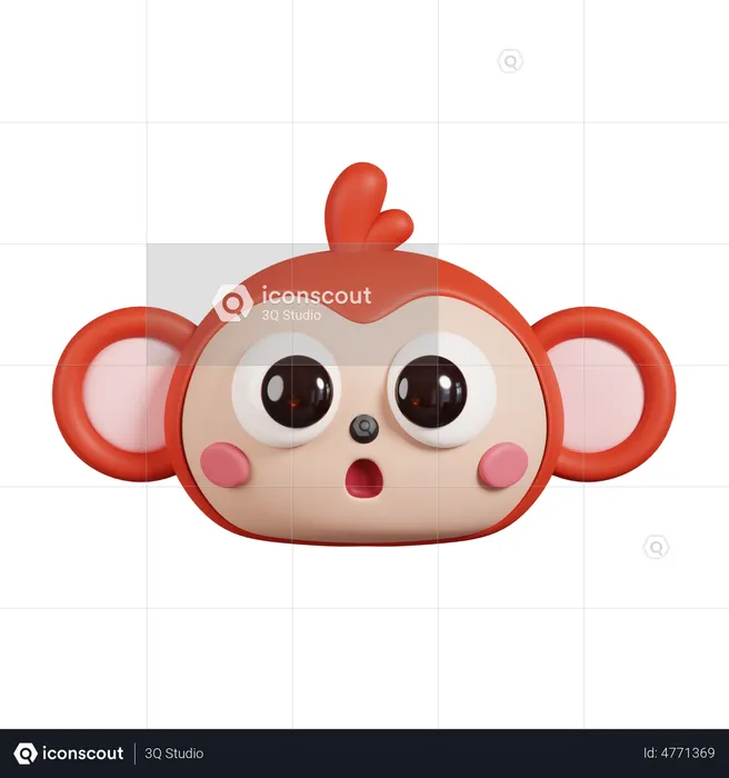 Monkey Face Emoji 3D Emoji