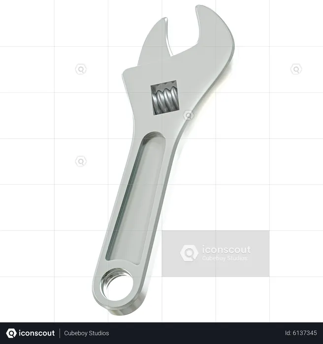 Monkey Wrench  3D Icon