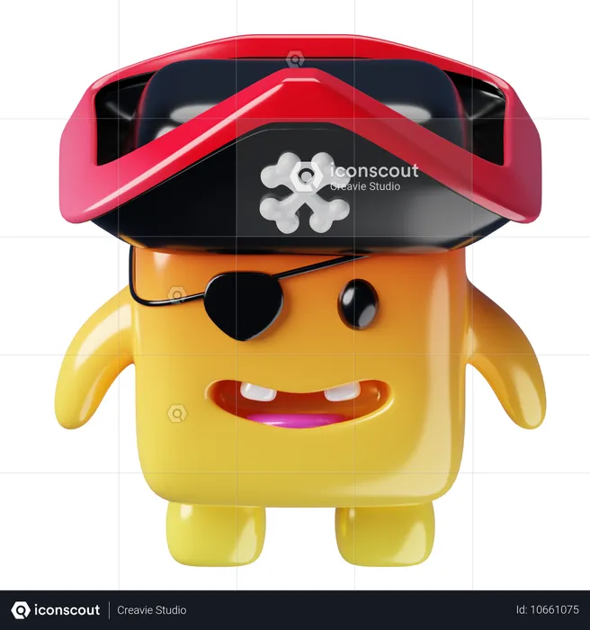 Piratas do cubo monstro  3D Icon