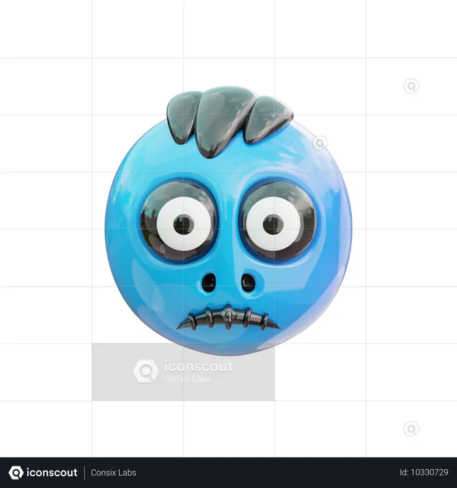 Emoji monstro silencioso  3D Icon