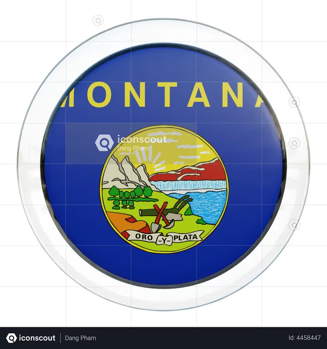 Montana Flag Flag 3D Flag