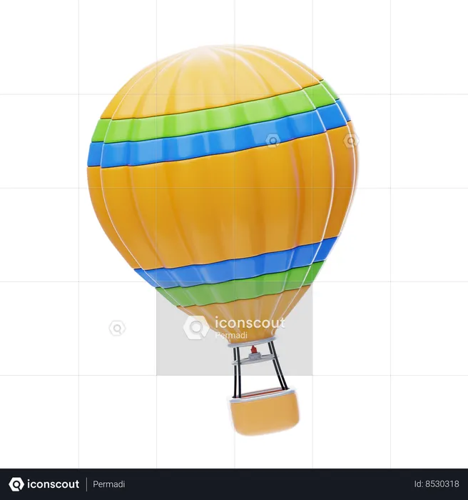 Montgolfière  3D Icon