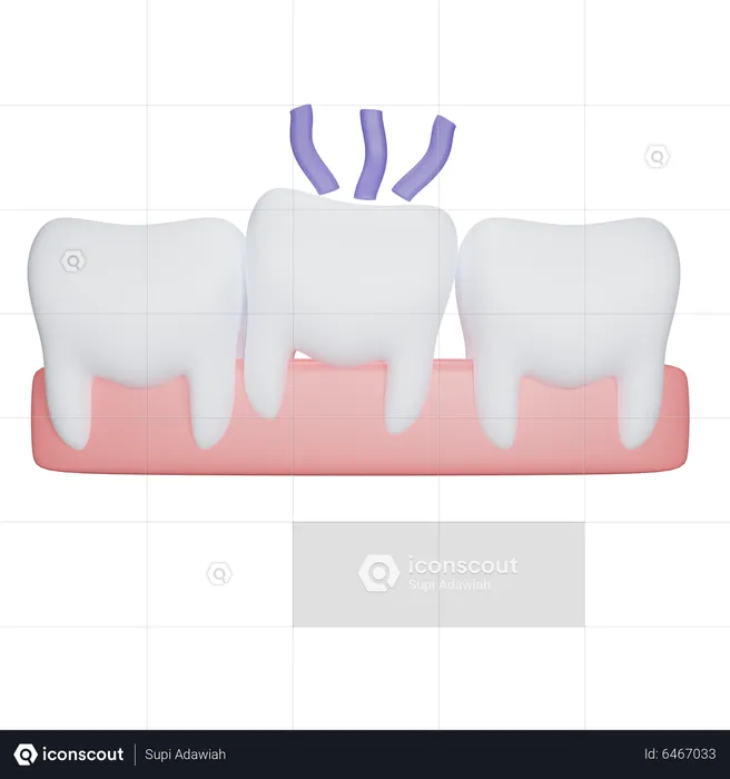 Montón de dientes  3D Icon