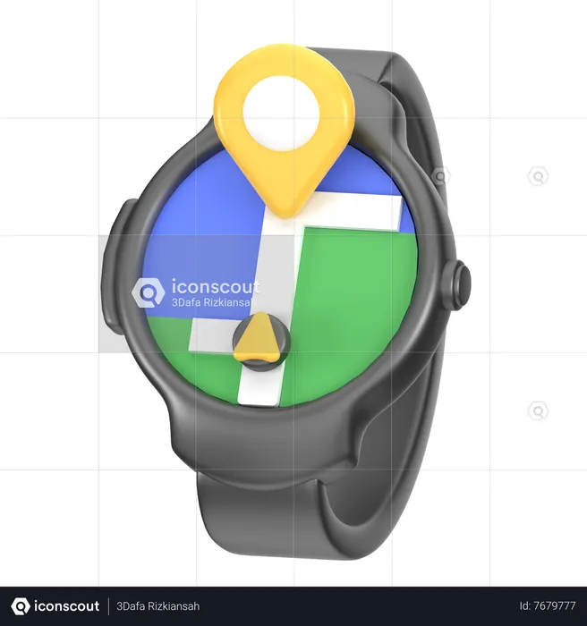 Montre GPS Flag 3D Icon