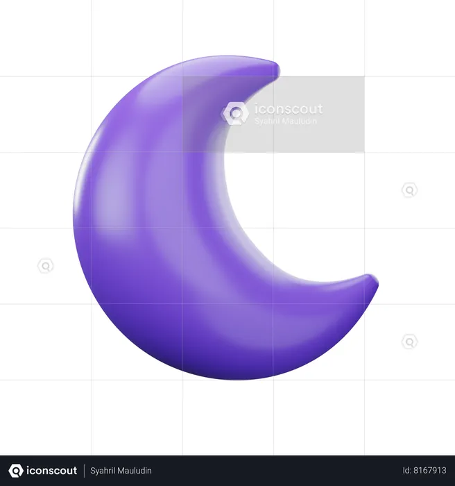 moon 3d icon 19061838 PNG