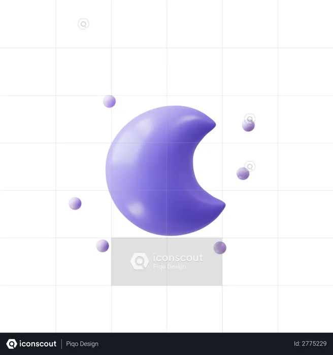 moon 3d icon 19061838 PNG