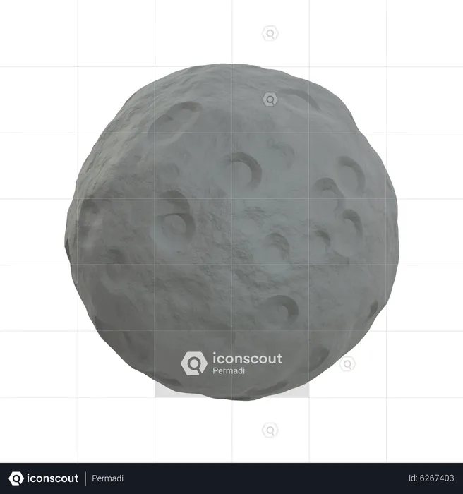 Moon  3D Icon