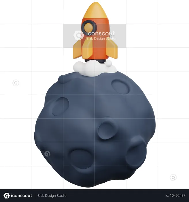 Moon Landing  3D Icon