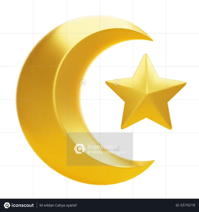 MOON STAR  3D Icon