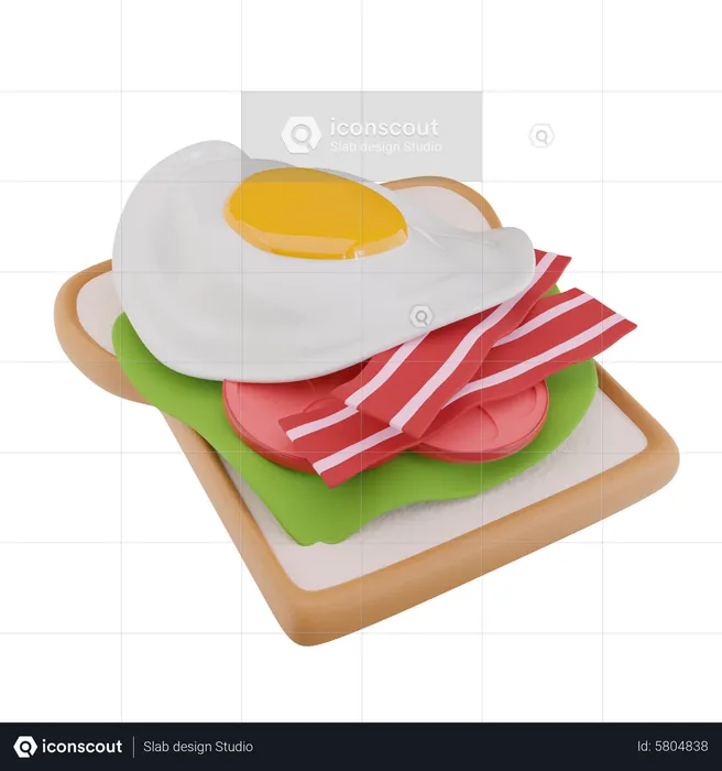 Frühstück  3D Icon