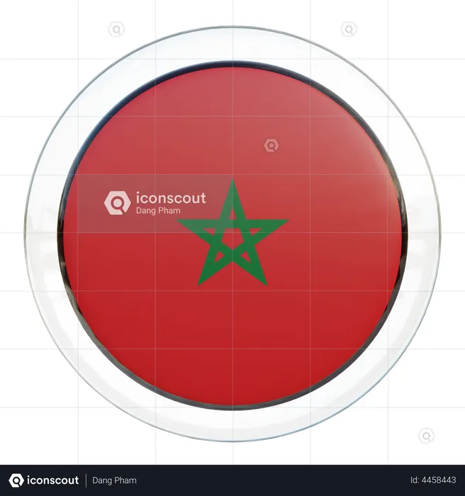 Morocco Flag Flag 3D Illustration