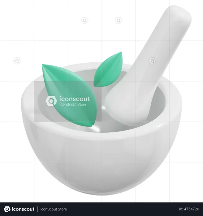 Mortar And Pestle  3D Icon