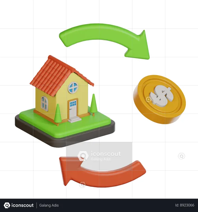 Mortgage  3D Icon