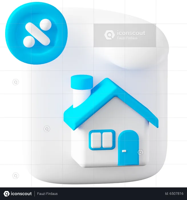 Mortgage Paper  3D Icon