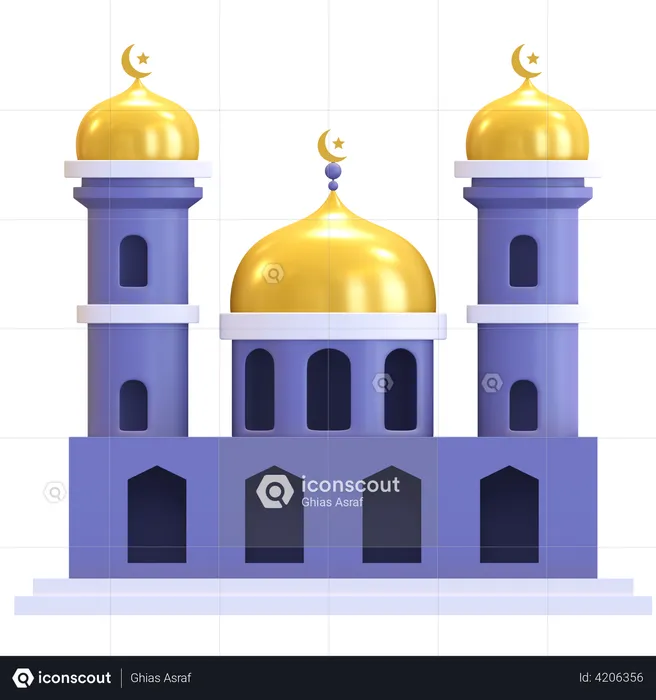 Moschee  3D Illustration