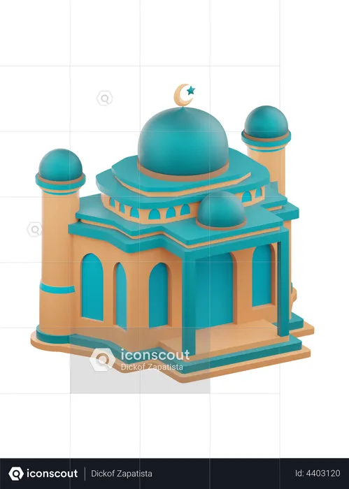 Moschee  3D Illustration