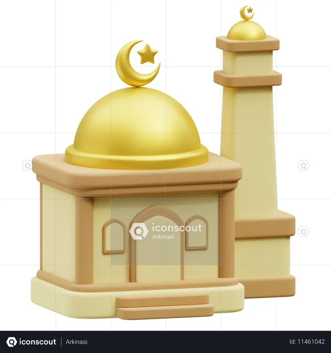 사원  3D Icon