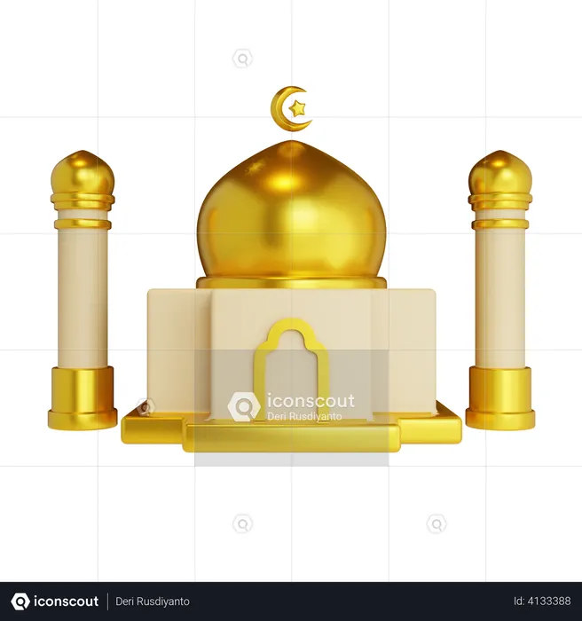 Mosque  3D Illustration