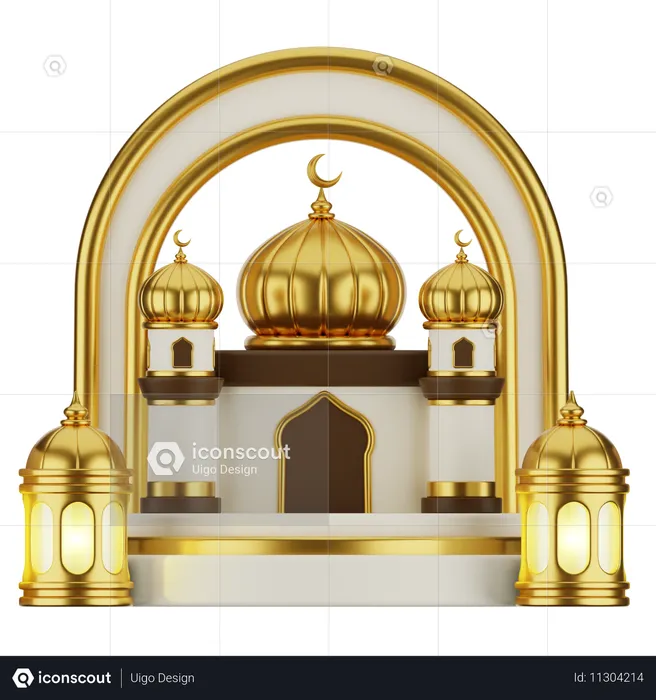 Mosque Building  3D Icon