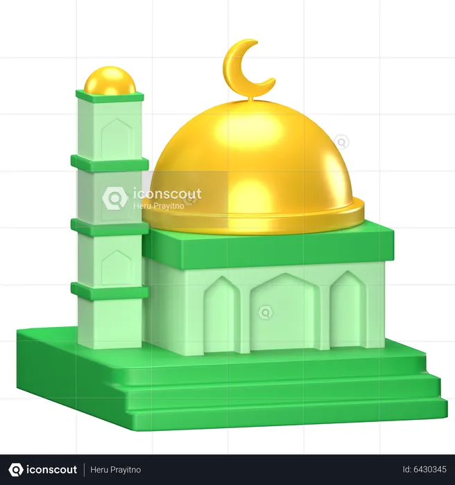 Mosque Building  3D Icon