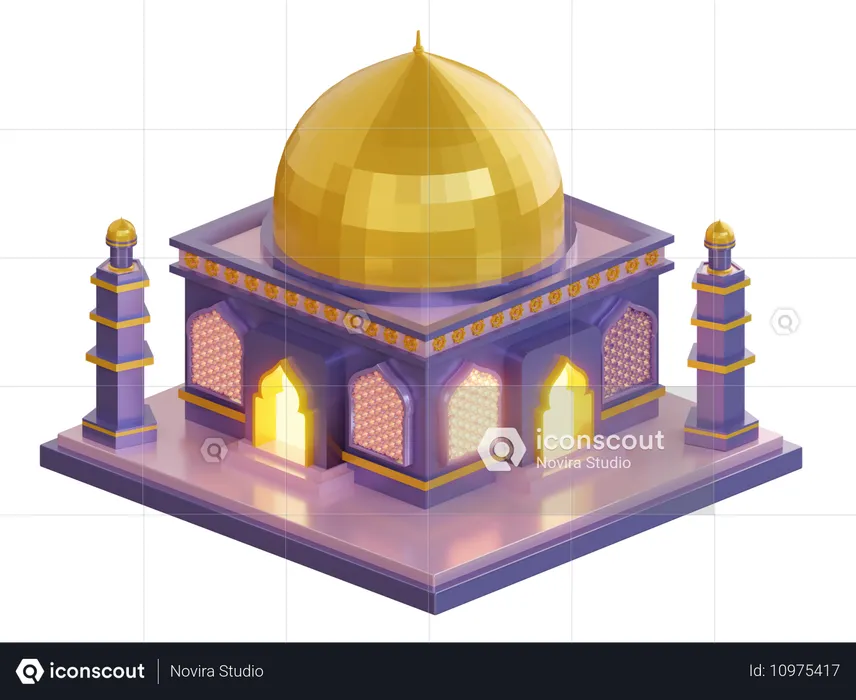 Mosque Building  3D Icon