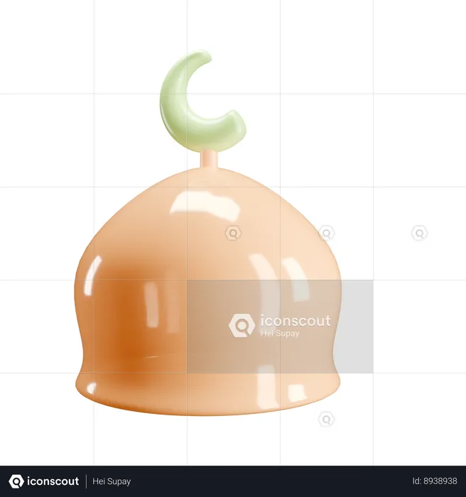 Mosque dome  3D Icon