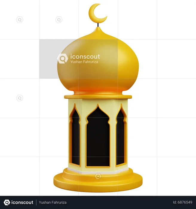 Mosque Dome  3D Icon