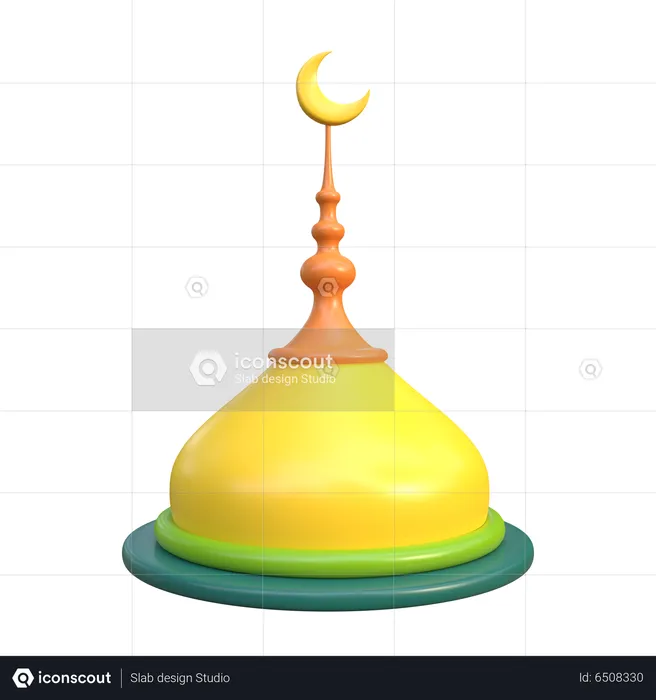 Mosque Dome  3D Icon