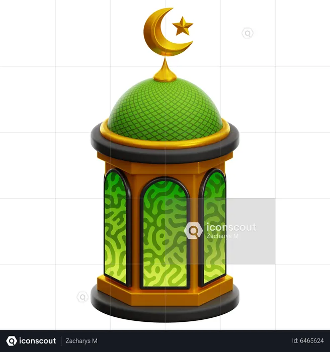 MOSQUE DOME  3D Icon
