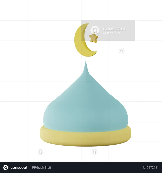 Mosque Dome  3D Icon