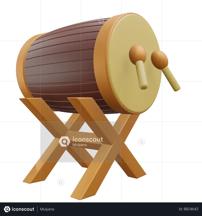 Mosque Drum  3D Icon