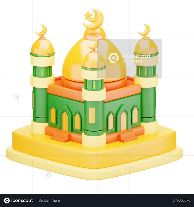 Mosque Icon  3D Icon