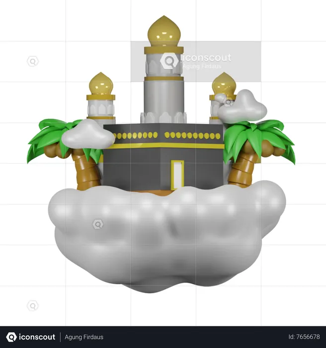 Mosque Kabbah  3D Icon