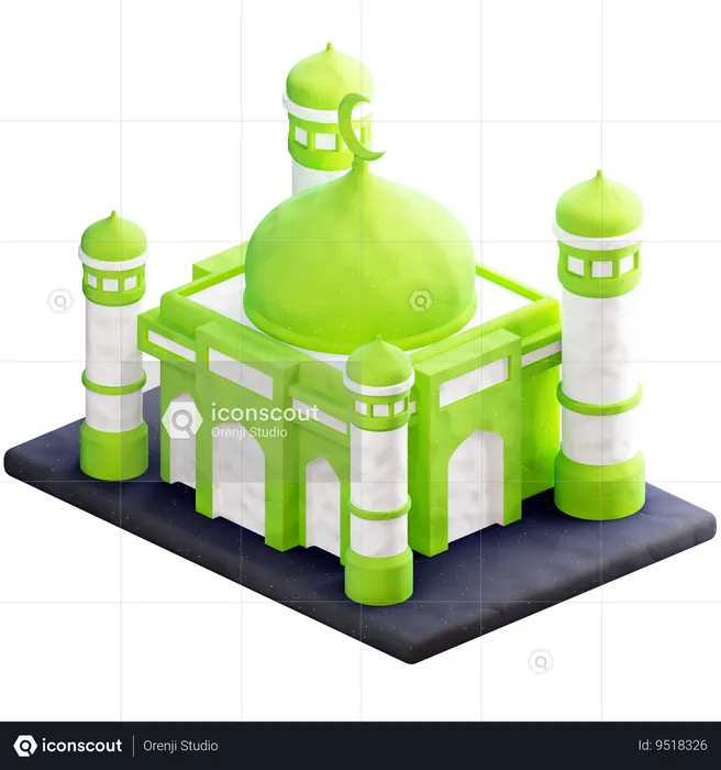 Mosque Property  3D Icon