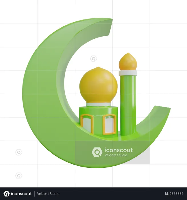 Mosque Symbol  3D Icon