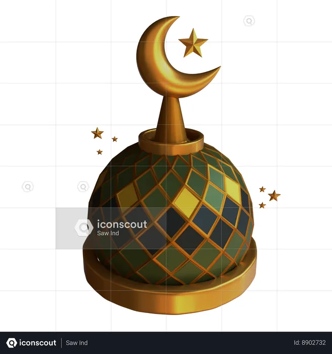 Dôme de la mosquée  3D Icon