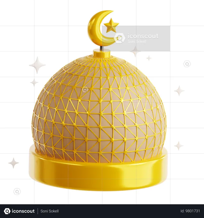 Dôme de la mosquée  3D Icon