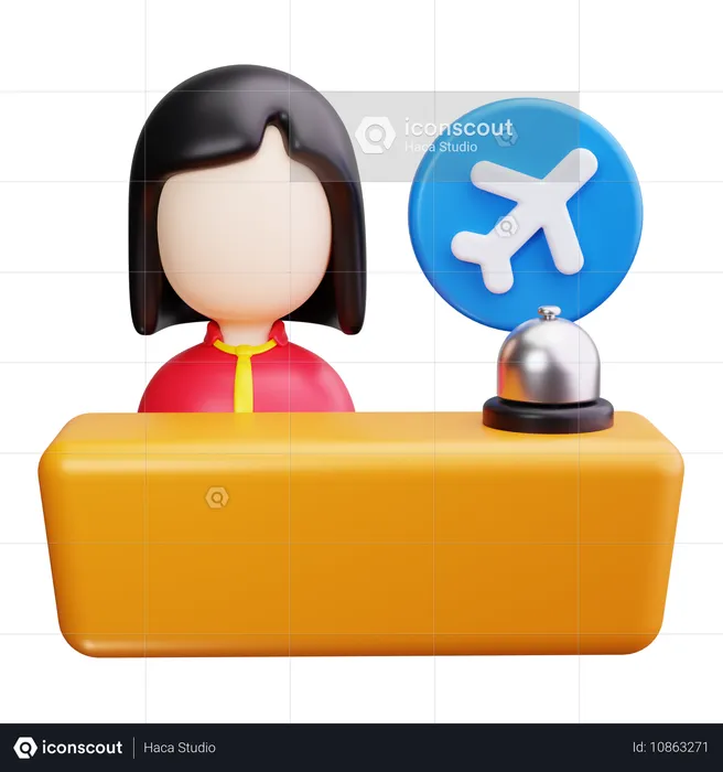 Mostrador de facturación  3D Icon