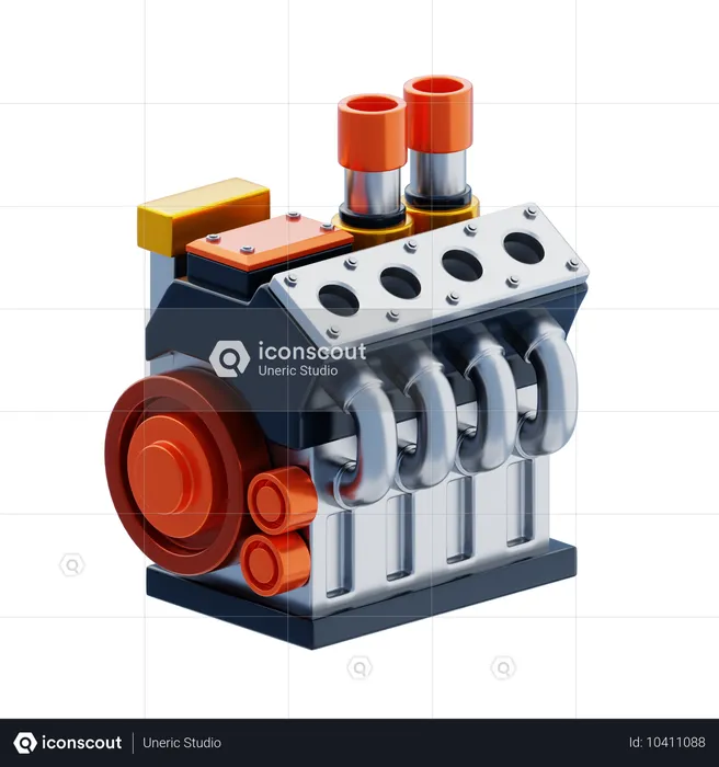 Moteur à combustion interne (ICE)  3D Icon