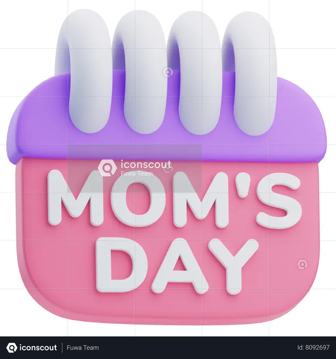 Mother Day Date  3D Icon