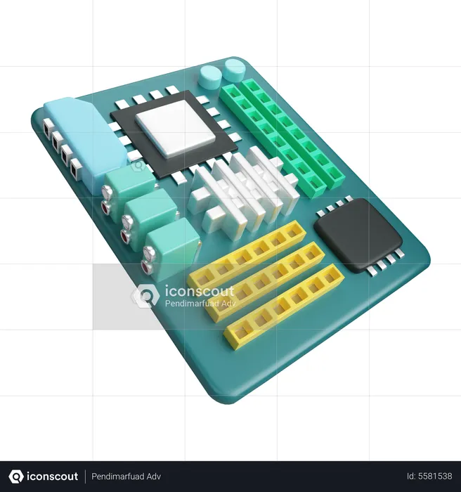 Motherboard  3D Icon