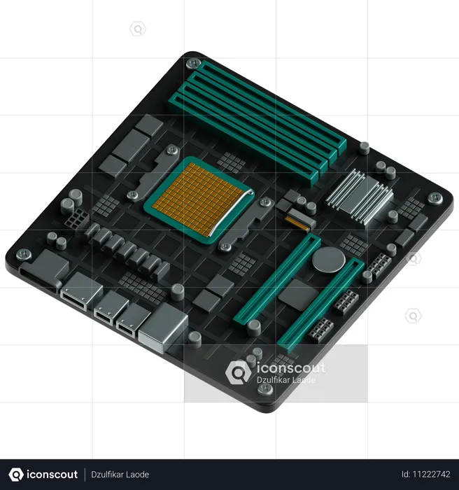 Motherboard  3D Icon