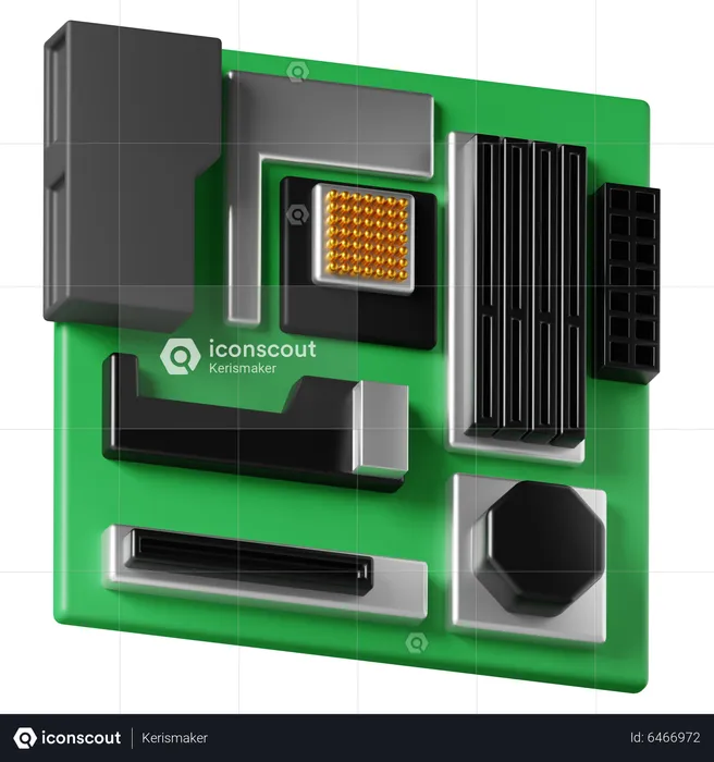 Motherboard  3D Icon